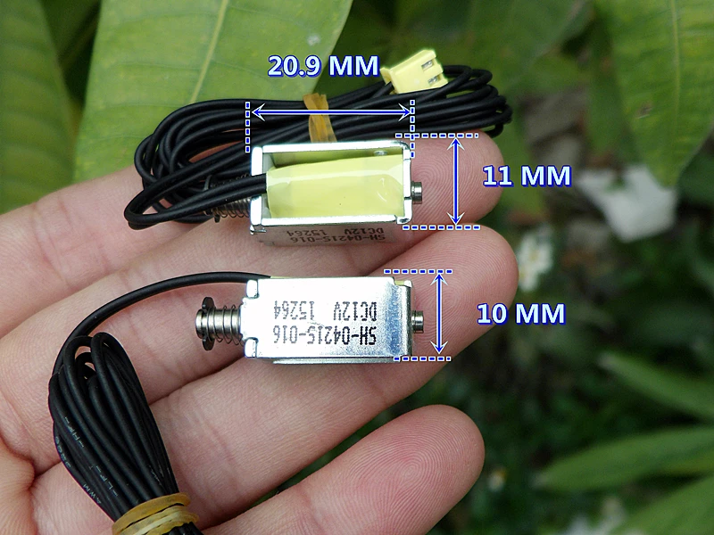DC12V-24V микро мини блок соленоид Электромагнит толкающий ход 4 мм Электрический