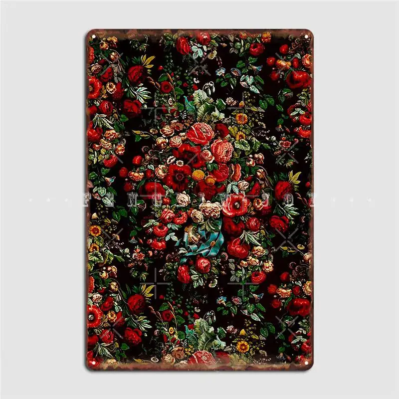 

Фотофон с надписью цветок узор металл, винтажный задний плакат для паба, кинотеатра