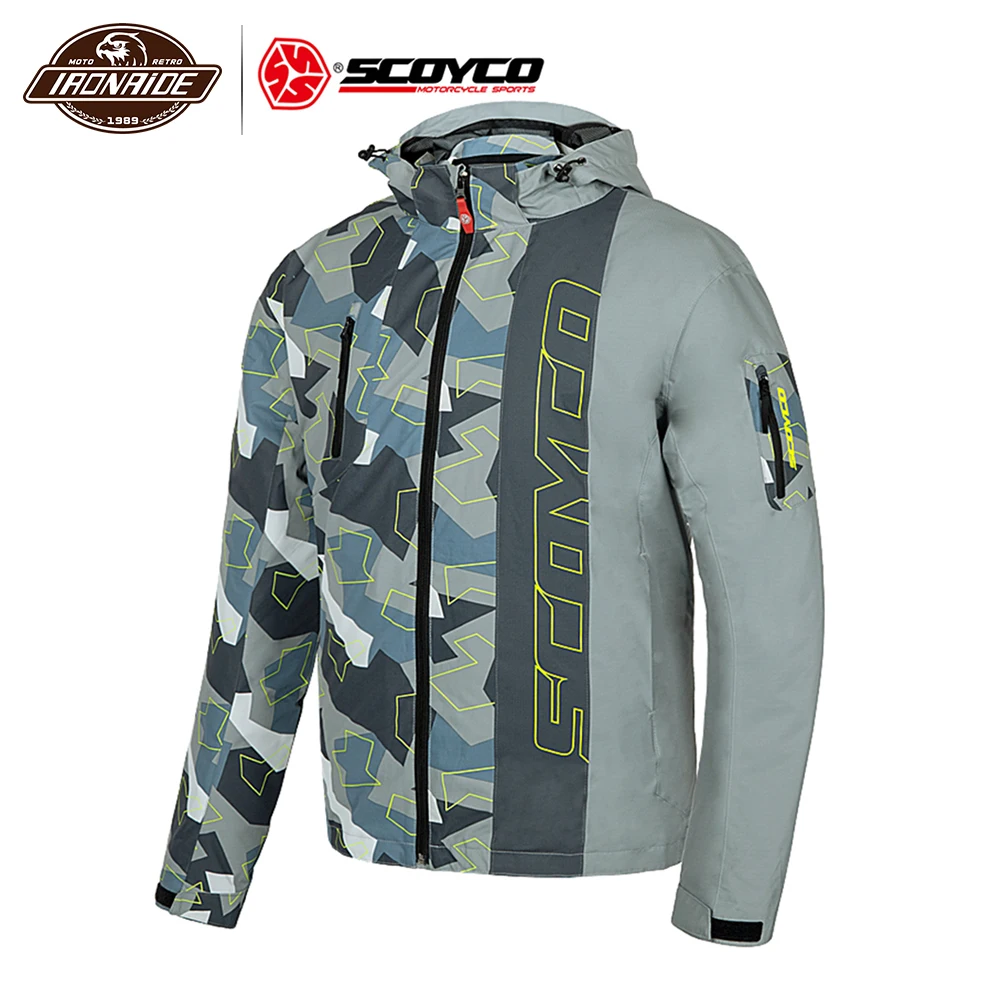 SCOYCO мотоциклетная куртка Chaqueta Moto ветрозащитная куртка для мотокросса мужская мотоциклетная куртка со съемной защитой для 4 сезона