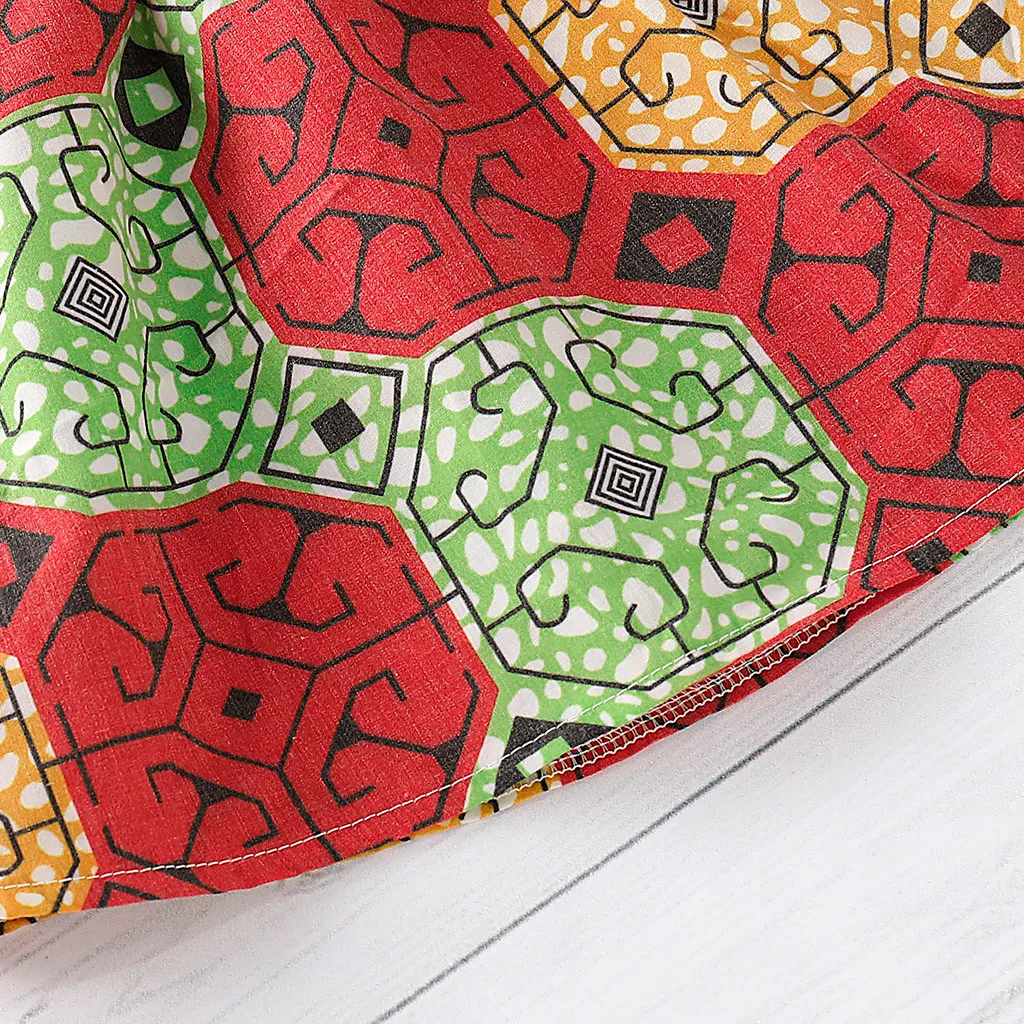 Юбка в африканском стиле для маленьких девочек Одежда с принтом детей