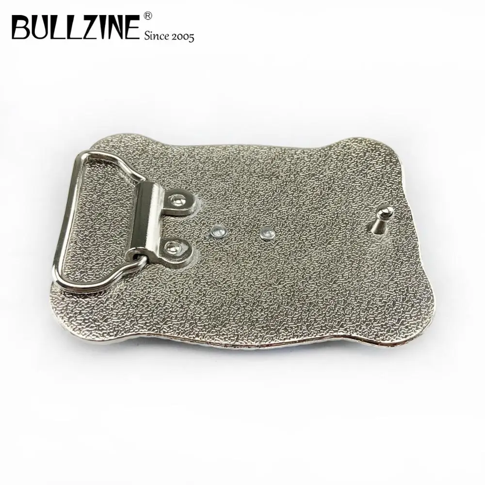 Пряжка для ремня Bullzine из цинкового сплава с серебристой и золотой отделкой -