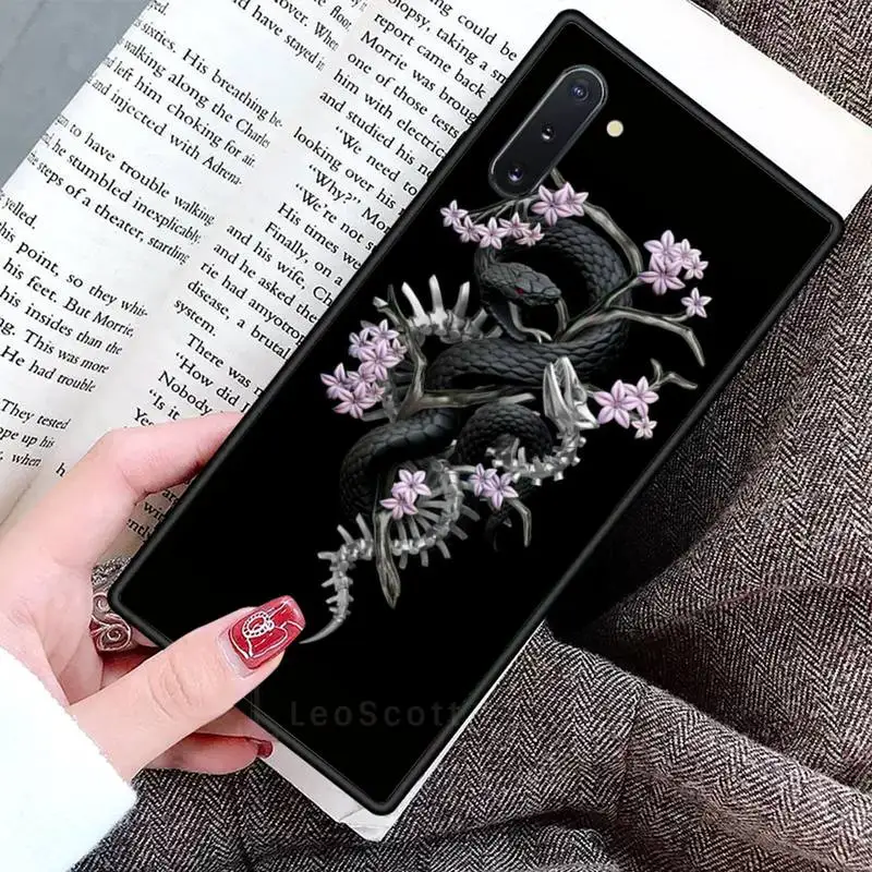 

Hand Snake Flower animal Phone Case For Samsung Galaxy S8 S9 S10 Plus S10E Note 3 4 5 6 7 8 9 10 Pro Lite cover
