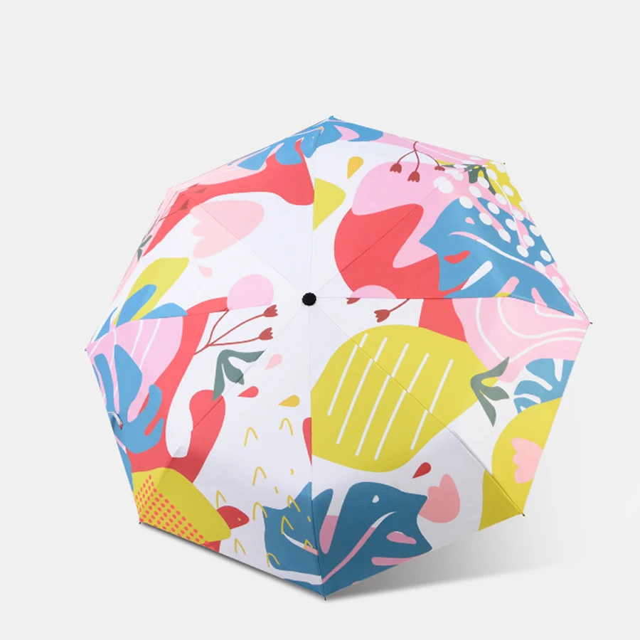 

Creative graffiti umbrellas black plastic sunshade sunshade sunshadeA766