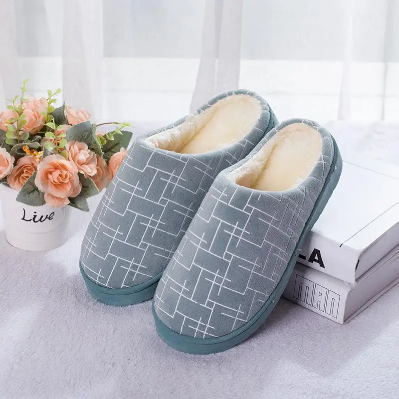 Женские домашние тапочки женская обувь нескользящие плюшевые теплые для мужчин