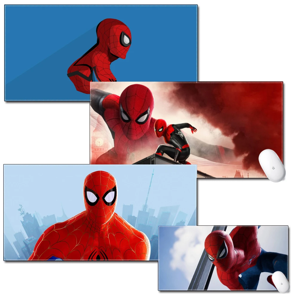 

Large Gaming Pad Cartoon 40x80cm 30x60cm Waterproof Multi-size Natural Rubber Desk Mat Spider Man Carnage Marvel Brave