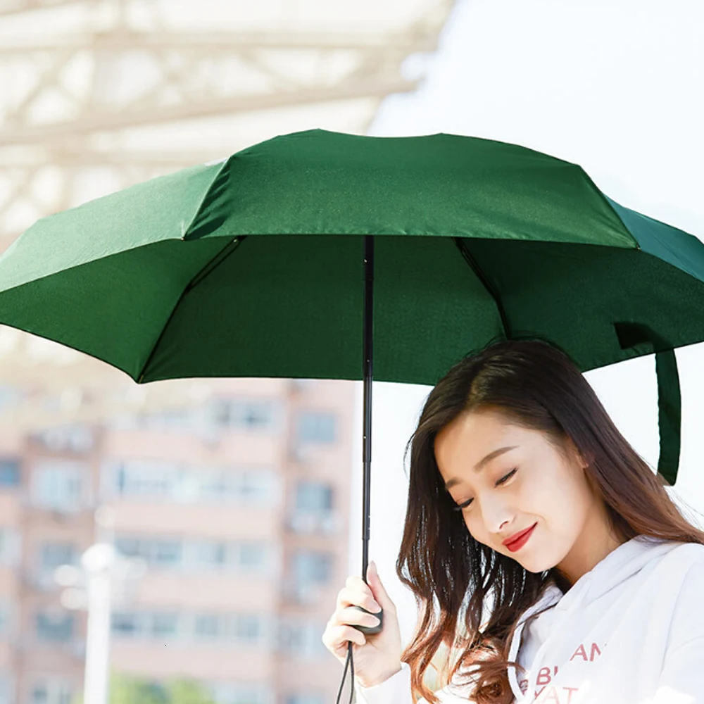 Фирменный ультралегкий Зонт Xiaomi umбраслет из волокна с защитой от ветра и