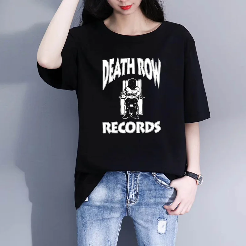 Забавная женская футболка с коротким рукавом принтом и круглым вырезом для