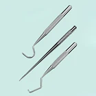 Зубочистка из нержавеющей стали высокого качества, металлические инструменты для чистки зубов с держателем, уличные бытовые принадлежности для путешествий