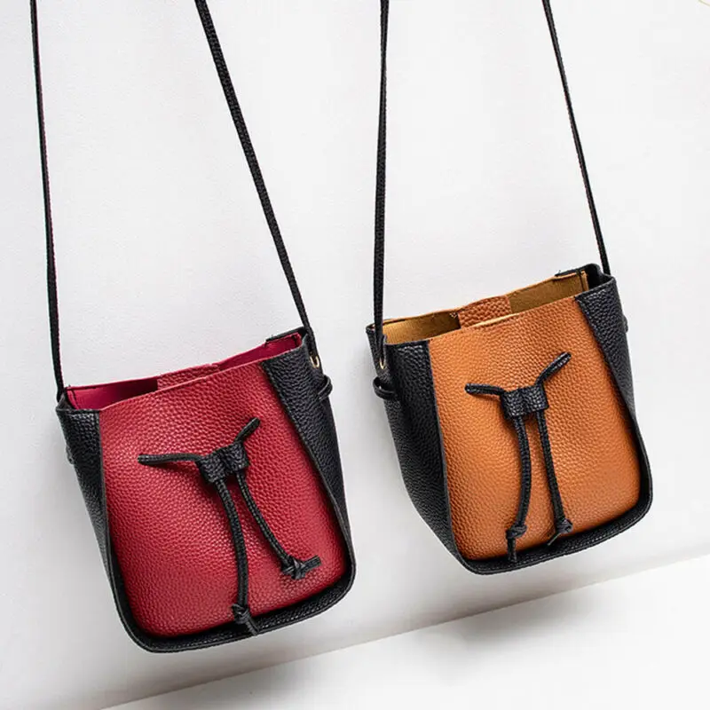 

Fashion Women Handbag PU Leather Shoulder Bags Cross Body Bag Tote Purse Messenger Bags Bucket Makeup Bag /BY