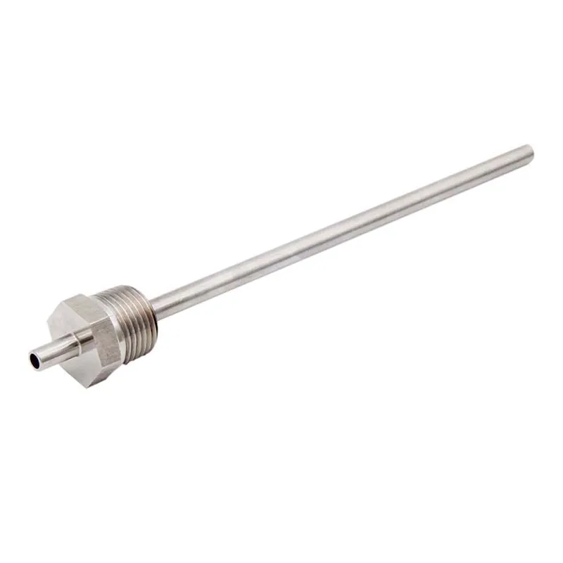 Зонд 1/2 дюйма NPT Thermowell 6 дюймов 1/4 O.D. x 5/32 I.D. Детали для чайника из нержавеющей стали