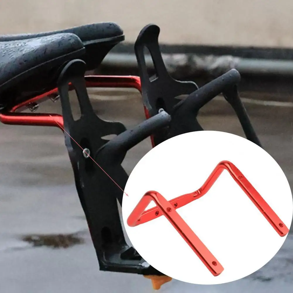 

Metal Portable Long Lifespan Water Bottle Rack Bicycle Supplies Double Water Bottle Holder Wear-resistant for Cycling