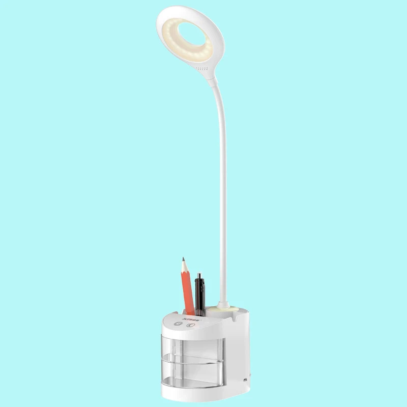 

Pen holder desk lamp desk student rechargeable dormitory learning led children's reading creative lamp