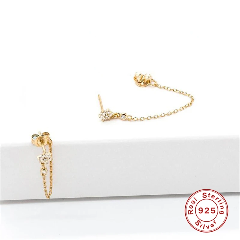 Серьги из стерлингового серебра 925 пробы для женщин серьги пирсинга хрящевой