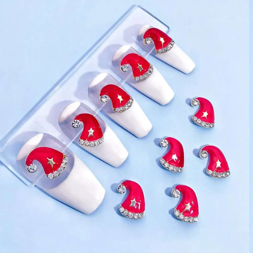 

Sock Christmas Tree Snowflake Manicure Accessories DIY Nail Jewelry Nail Art Decorations Christmas Nail Art Rhinestone