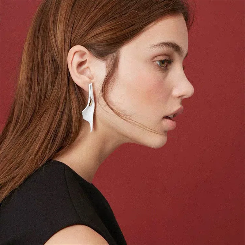 Корейский Новый Дизайн иглы белый цветок полые перламутровые звездное небо