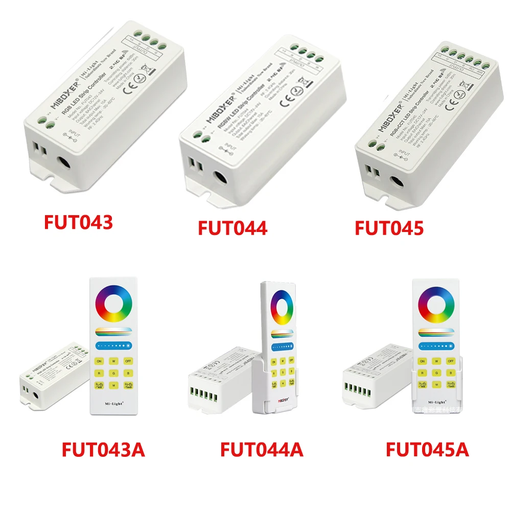 Miboxer FUT043 FUT044 FUT045 FUT043A FUT044A FUT045A   Smart LED Control System RGB RGBW RGB+CCT Function LED Strip Controller