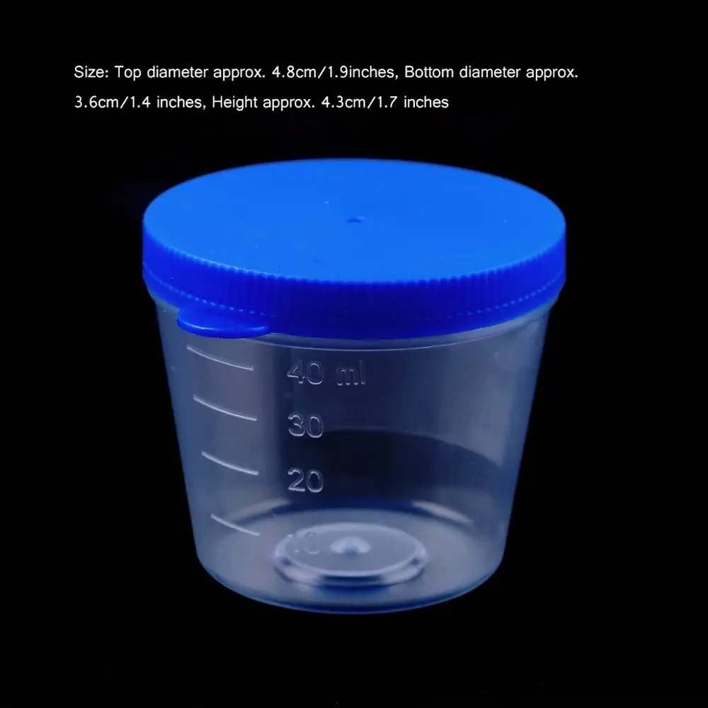 25 одноразовых емкостей для сбора образцов мочи медицинские пластиковые флаконы