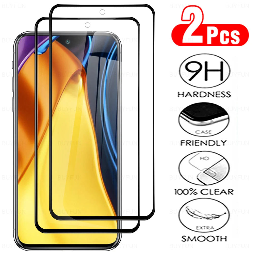 

Стекло для xiaomi mi poco m3 pro 2 шт., для xiaomi mi poco m3, полноэкранная защита, закаленное стекло на poco m3 pro 6,5 дюйма, пленка для телефона
