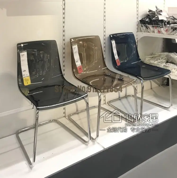 Стул синий прозрачный коричневый серый отечественный Ikea покупки | Мебель
