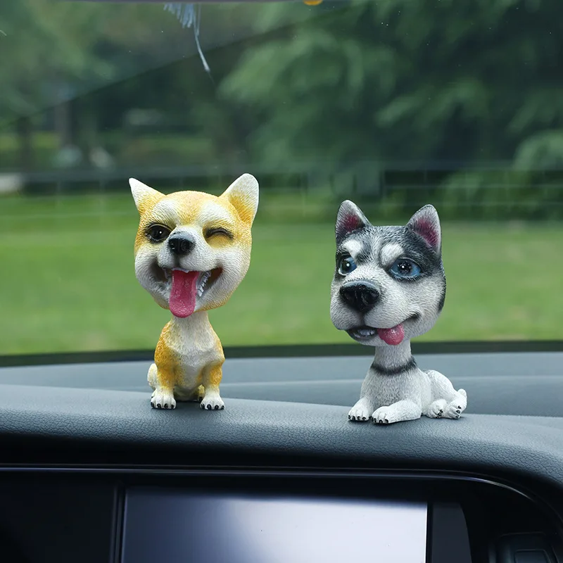 Авто встряхиватель игрушки украшения фигурки автомобиля милый мультфильм