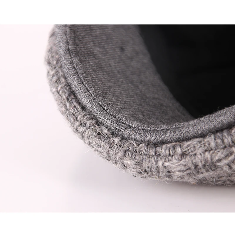 Мужская хлопковая кепка газетчика модная классическая Зимняя плющ женская шапка