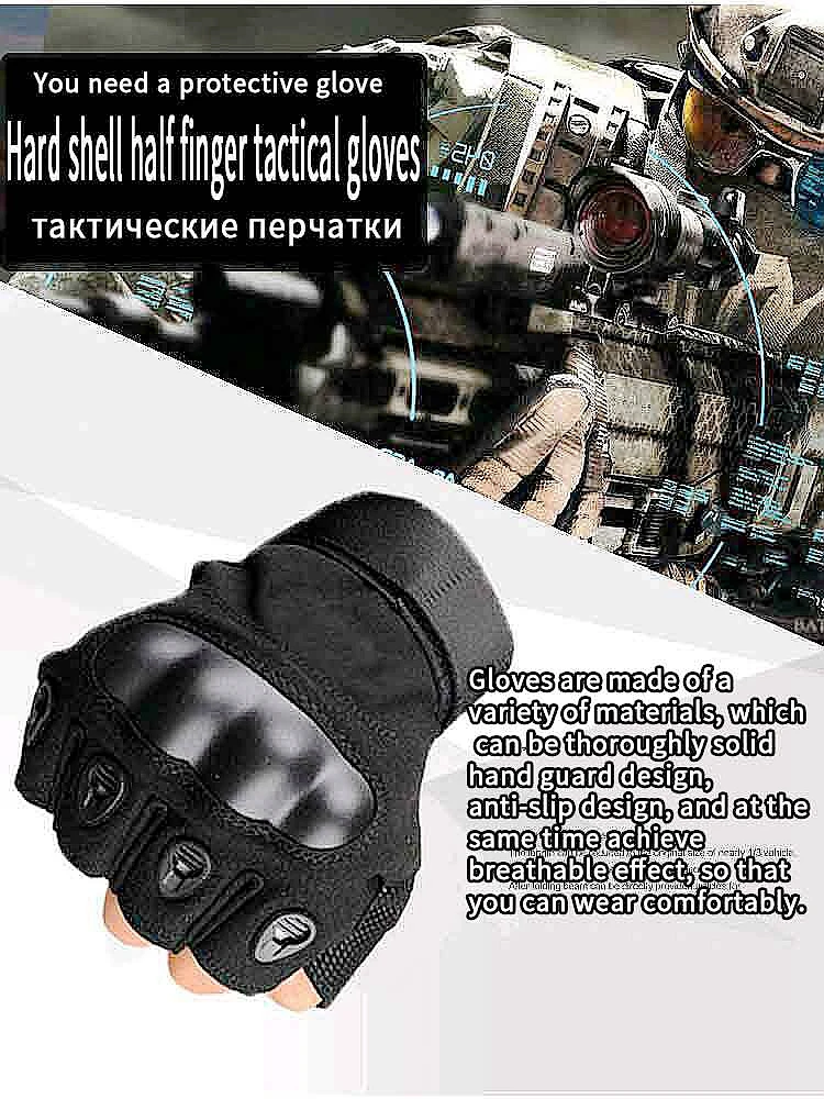 

Outdoor mountaineering protection wear-resistant anti-skid Fitness Gloves open finger sports men's Half Finger Gloves