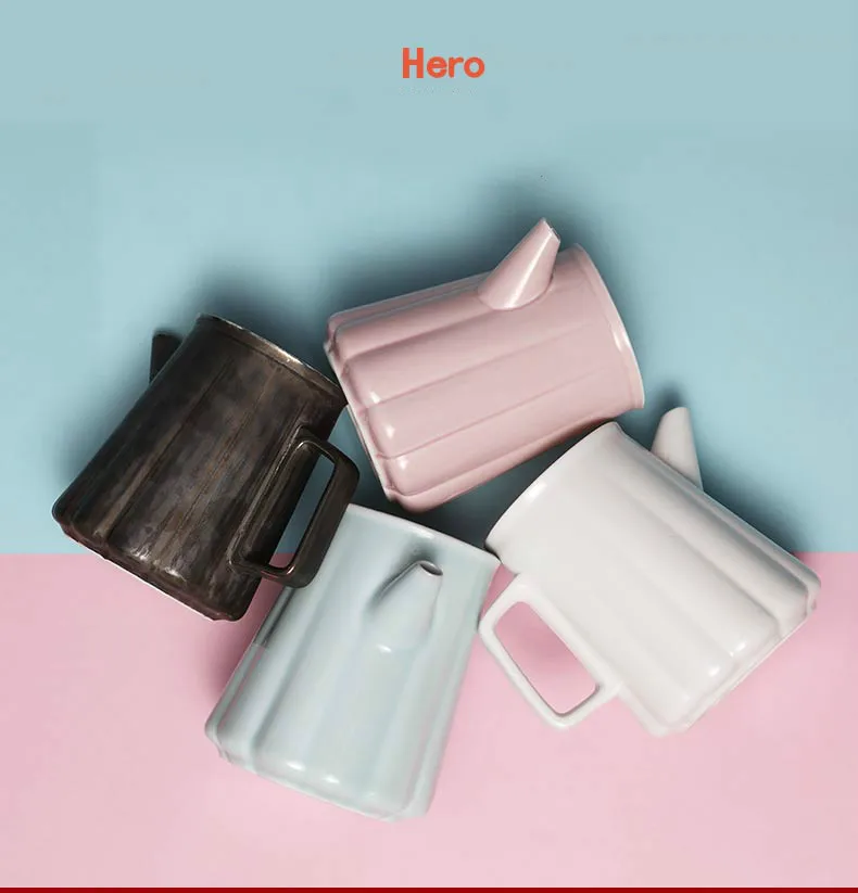 

Горшок для кофе с изображением цветов и лица Hero hero
