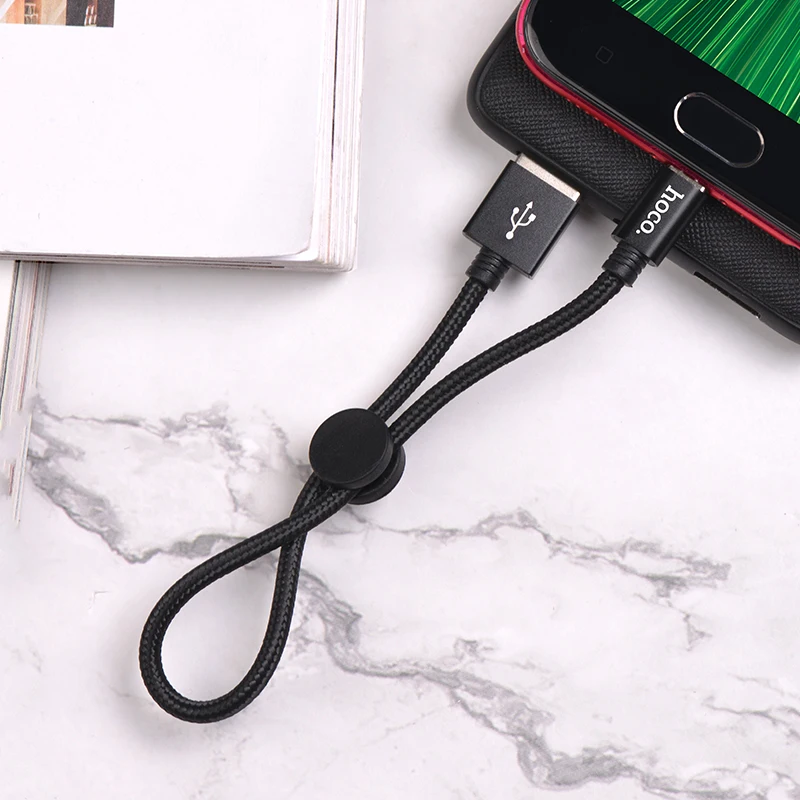 Беспроводное зарядное устройство HOCO Micro USB кабель 2.4A нейлоновый быстрой зарядки