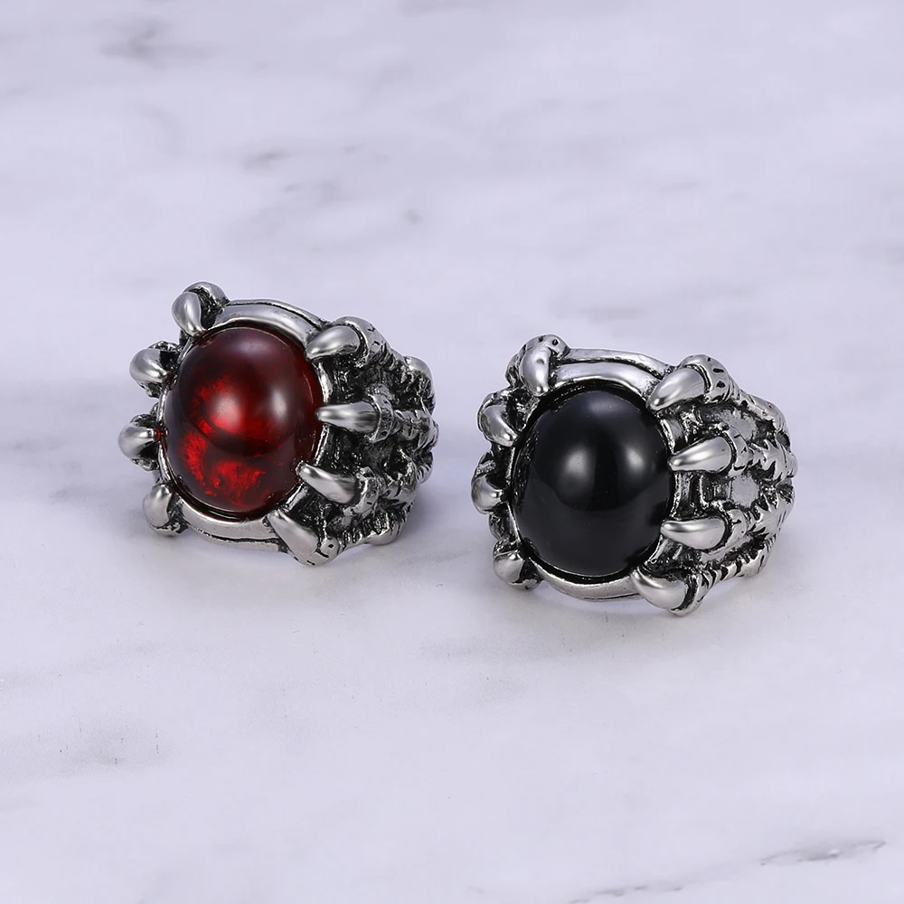 Мужское кольцо с головой волка ZS готическое в стиле панк рок кубическим