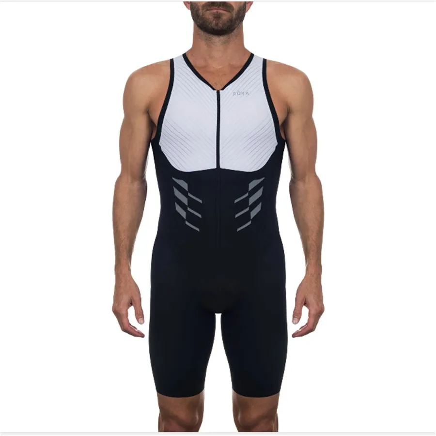 Roka 2019 Pro Team Triathlon мужской облегающий костюм без рукавов для езды на