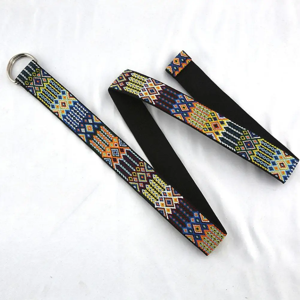 

Hot Fashion Women's Belt Lazy Belt Wild Elastic Elastic Jeans For Women Bohemian Belt Print Waistband Belt Canvas Decoratio S2I8