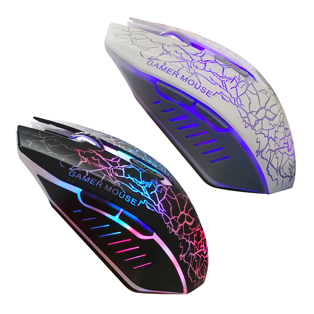

USB Wired LED Backlit Computer Mouse Dazzling Luminous Silent Gaming Mouses for PC Laptop Desktops Computer Accessories