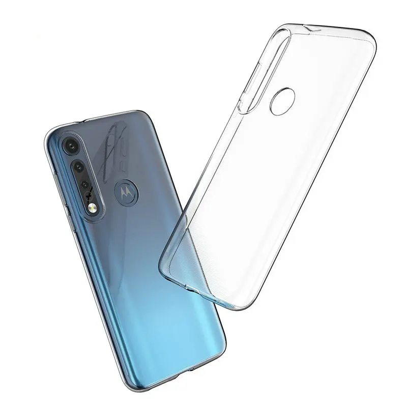 Прозрачный силиконовый чехол для Motorola Moto G8 Plus Play One Macro мягкая задняя крышка