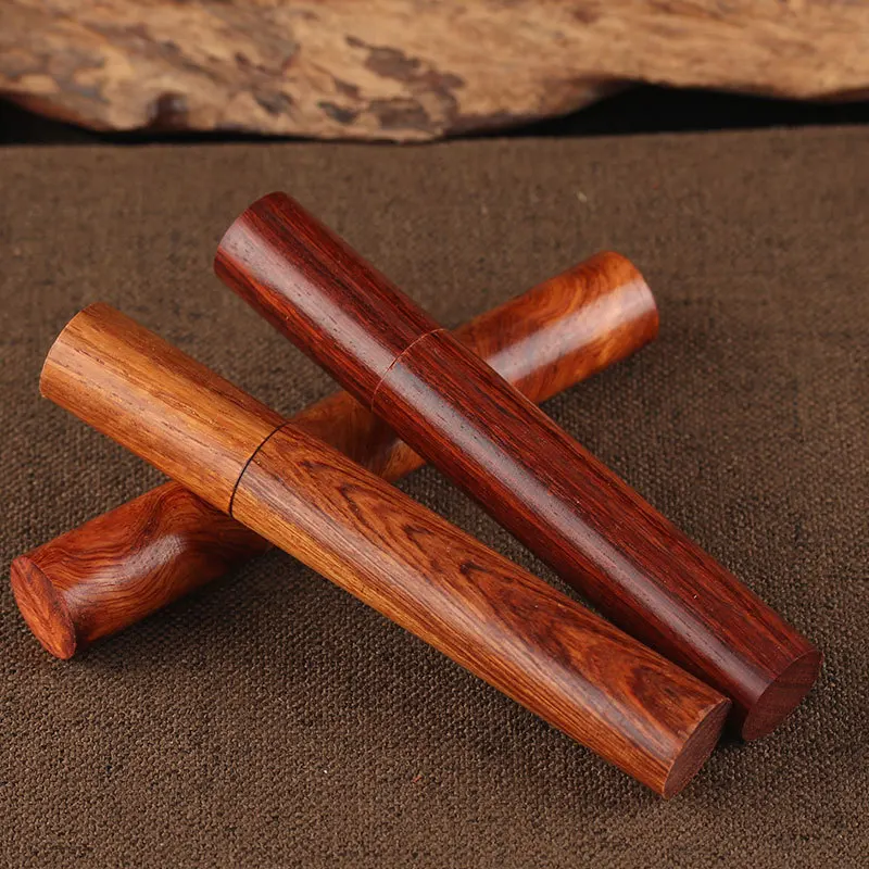 

1*Wood Wooden Box Storing Box For Joss-stick Buddha Incense Sticks Holder Storage Barrel Vietnam Rosewood Agarwood Incense Tube
