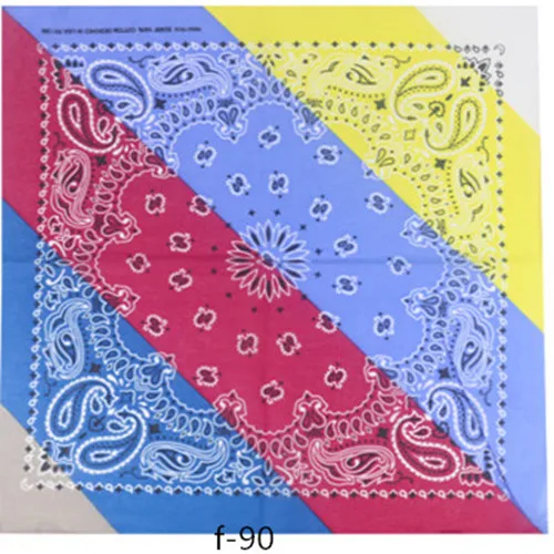 Красочные шарф квадратной формы в стиле хип хоп Пейсли Лоскутная бандана