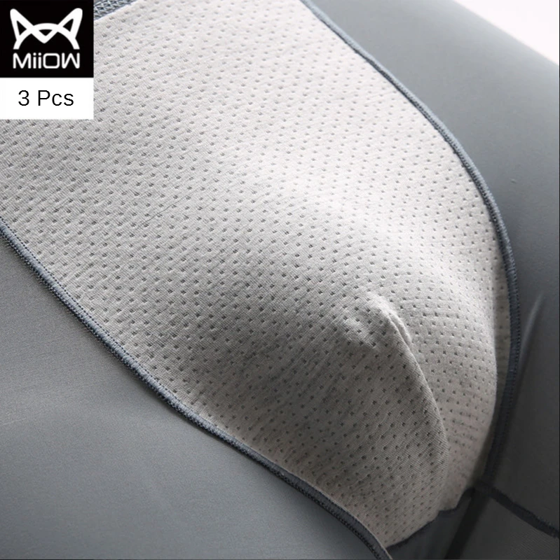 

Brand MiiOW Authentic Men's Underwear Men's Sexy Seamless Summer Thin Piece Ice Silk Breathable Youth Quadrangle Size
