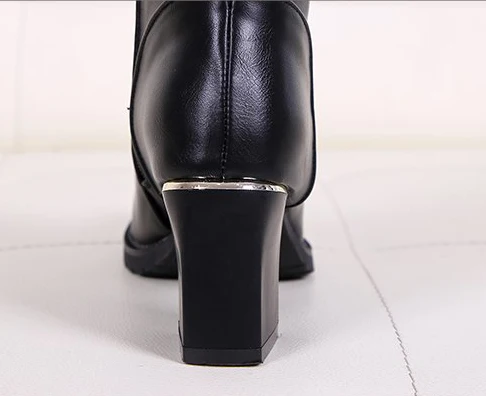 Aleafalling/женские ботинки женские до середины голени из мягкой кожи Уличная обувь на