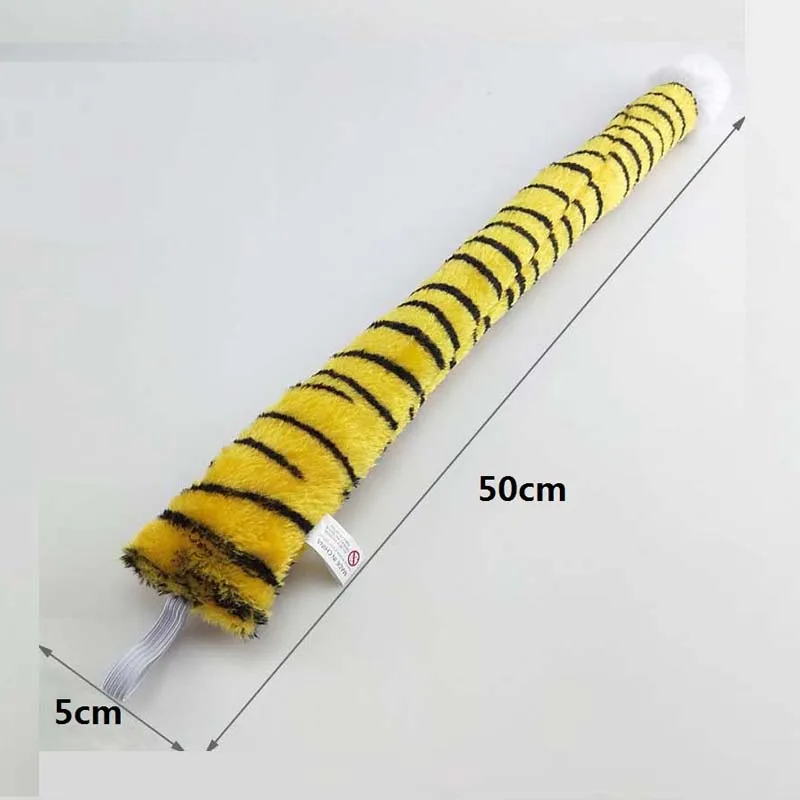 Новинка пушистый тигр животное хвост проволока внутри косплей реквизит для
