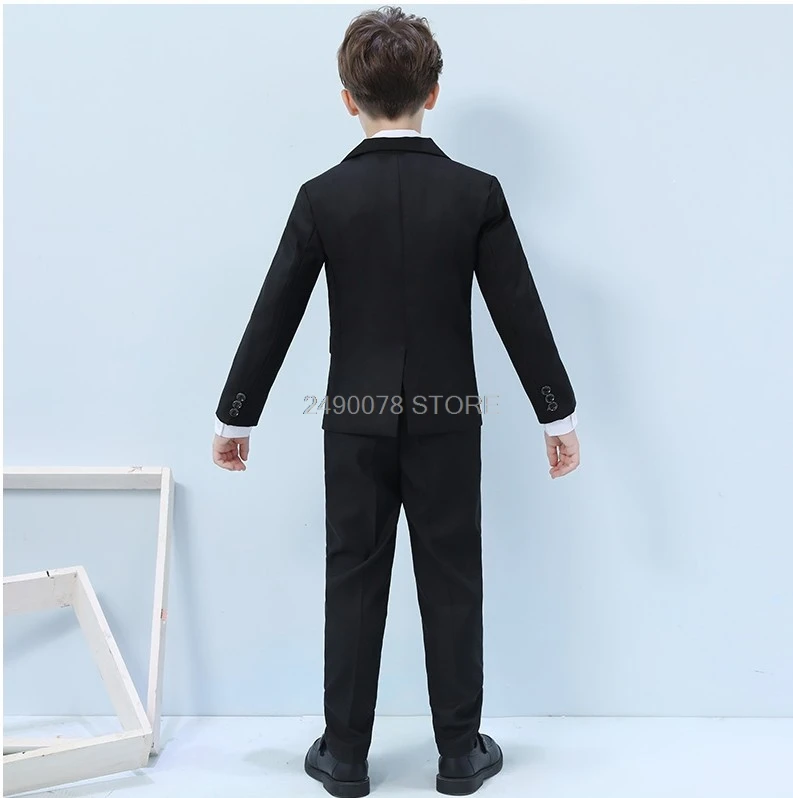 Boys Suit for Weddings Kids Blazer Formal Prom School Performance Piano Dance Clothe Set Children Classic Costume |