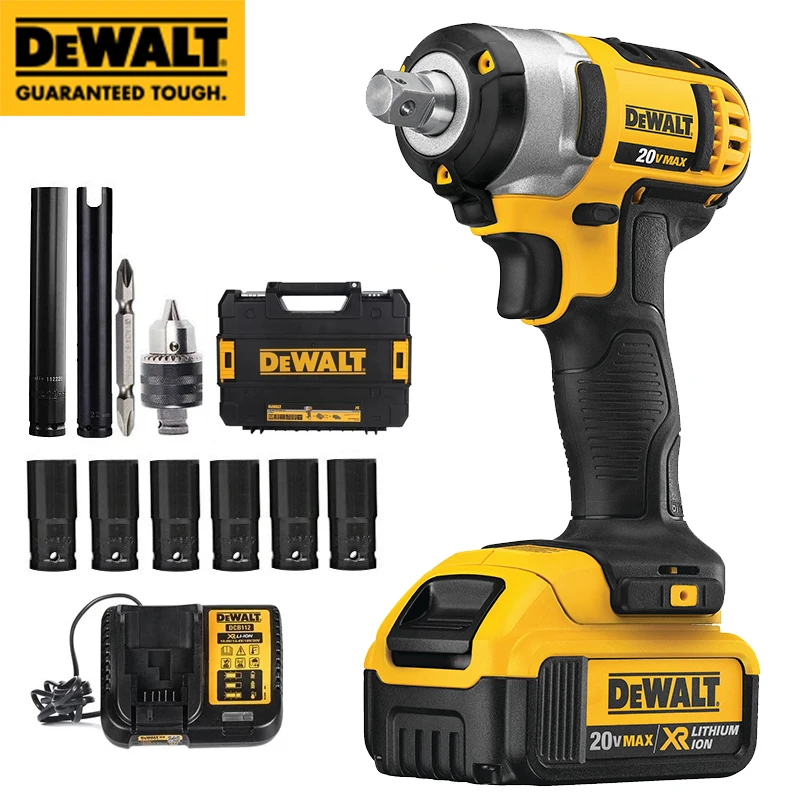 

DEWALT 18V Cordless Impact Wrench Lithium Battery Rechargeable Electric Wrench DCF880 203N.m Brushless Impact Wrench Dewalt Tool