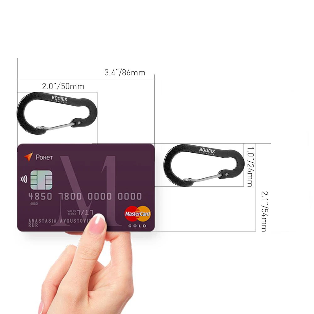 

6Pcs Fishing Aluminum Carabiner Gourd Keychain Outdoor Camping Mountaineering Buckle Lock Hook Fishing Tool 6 colors