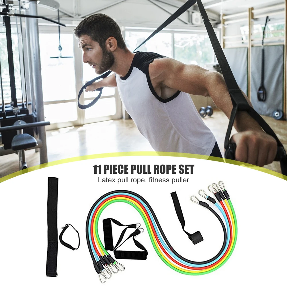 

11 шт./компл. Фитнес Эспандеры латексная трубка стрейч канат для перетягивания Эспандеры Резиновые Влагалища, который поможет избавиться от ...