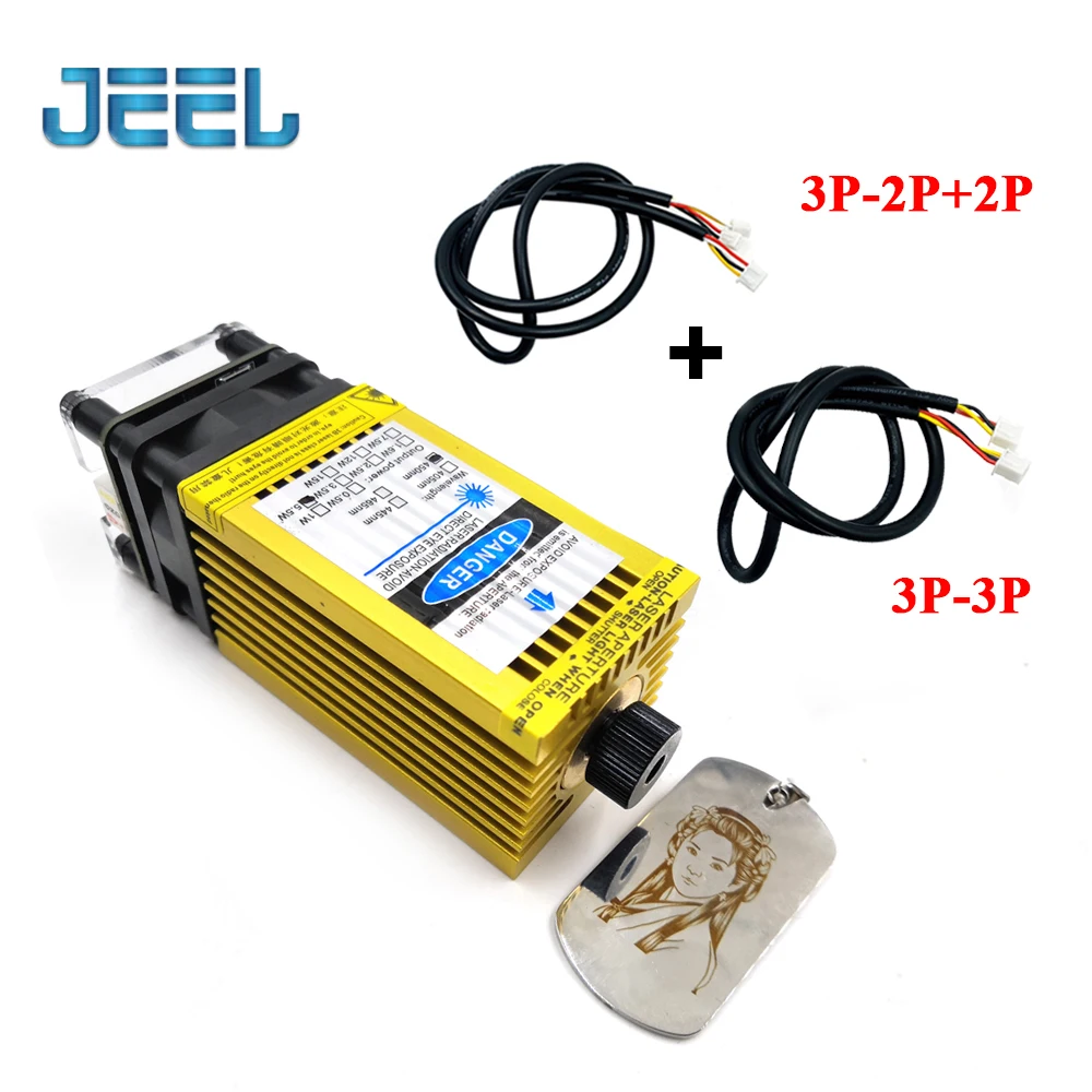 Лазерный модуль с регулировкой e Focus 450nm 5500mW 12V TTL /PWM 5 Вт аксессуары для лазерной