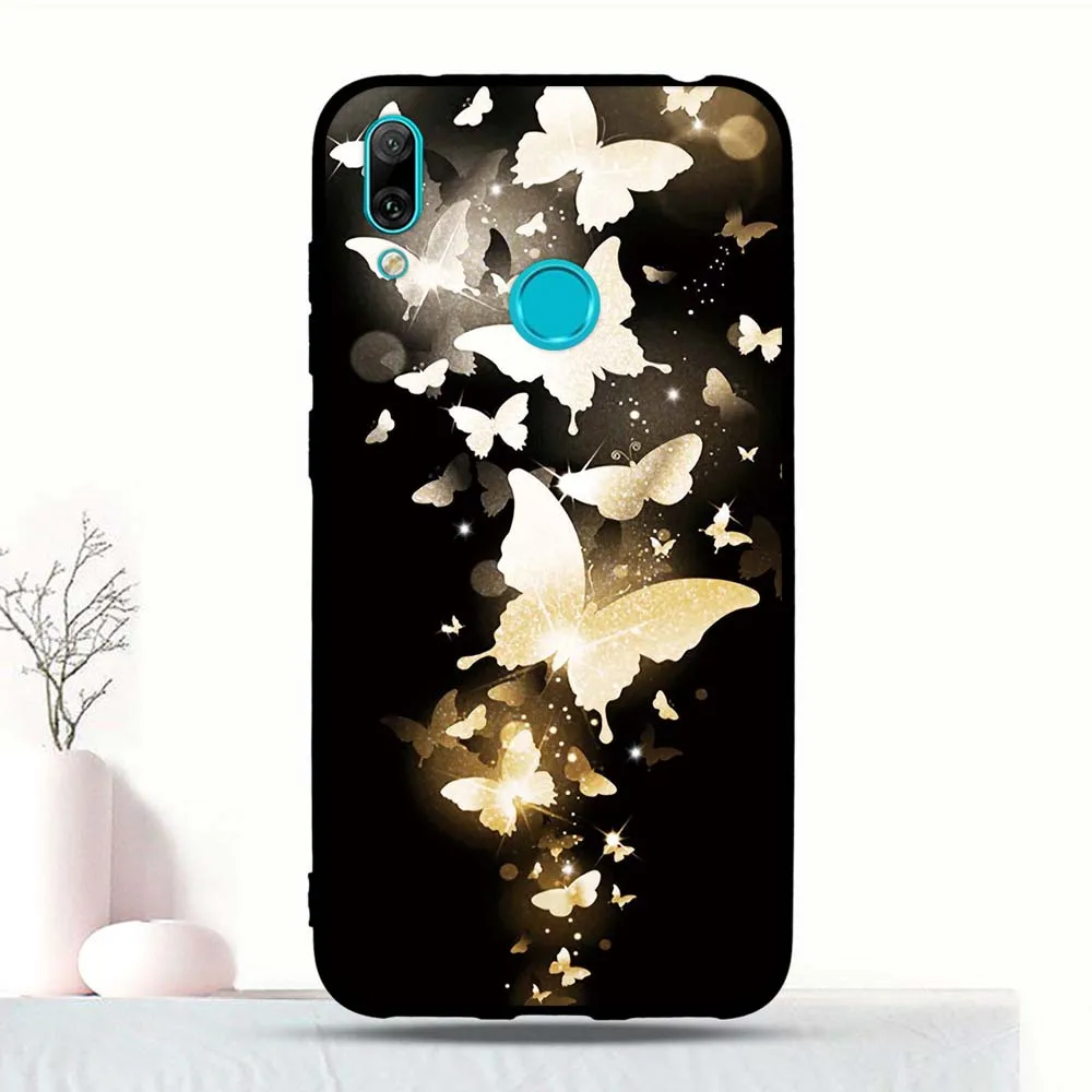 Для huawei Y7 Y7 Prime Y7 Pro чехол силиконовый для huawei Enjoy 9 мультяшный 3D принт Funda бампер чехол 6,2" чехол для телефона