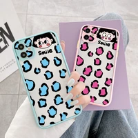 cute leopard print phone cases for iphone 8 7 plus se 2020 11 12 13 pro max xr xs max x animal frog cat pig tiger hard covers