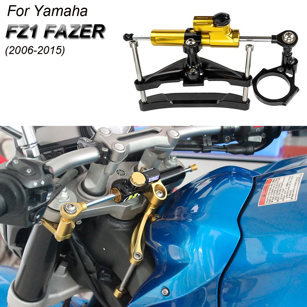 

2006-2015 Motorcycle Accessories Steering Damper Bracket Set Stabilizer Linear Dampers Mounting Support For Yamaha FZ1 FAZER
