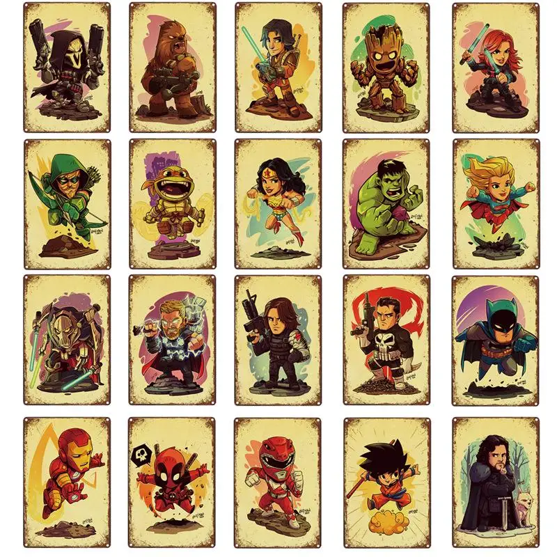 Деревенский жестяная вывеска винтажный металлический постер доска покраска