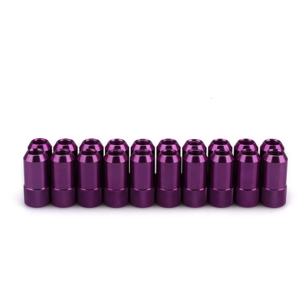 20 PCS 42mm Length Racing Lug Nuts d1 Alloy Aluminum 7075-t6 m12x1.5 Aftermarket Wheel Nut Jdm Accessories