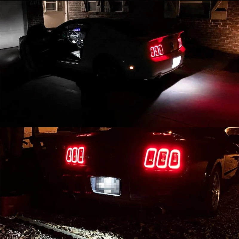 IJDM OEM-Fit полный светодиодный светильник номерного знака в сборе для 2005-2009 Ford Mustang