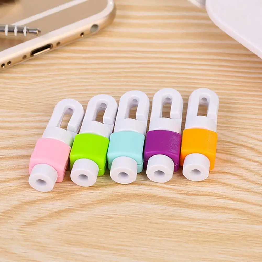 

5Pcs Universal Silicone Home Office Charger Winder Fixing Clip Organizer Save Data Cable Protector Headphone Cable Sleeve